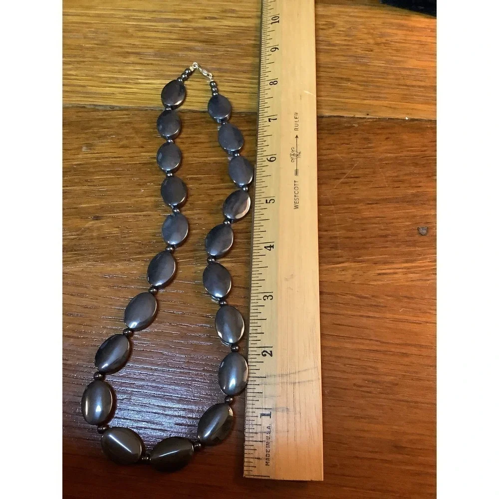 Hematite Beaded Necklace